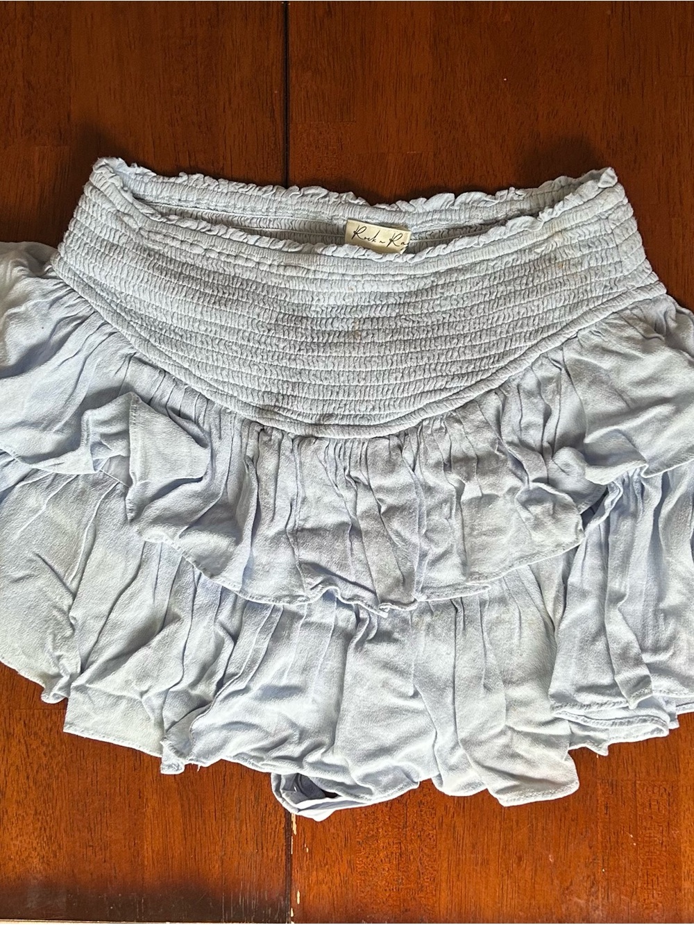 Rock N Rags Sunshine Daydream Mini Skirt Sky Blue | Size M